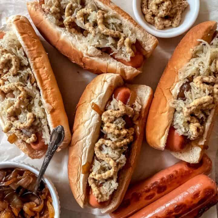 Sauerkraut and Hot Dogs Recipe Sugar & Snap Peas