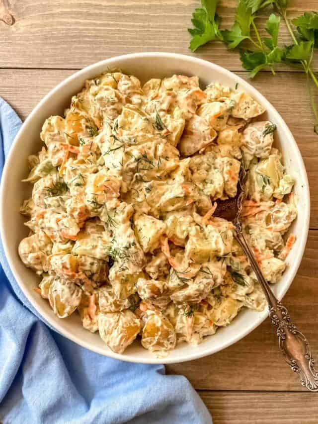 Classic Potato Salad Without Eggs Sugar And Snap Peas 7828