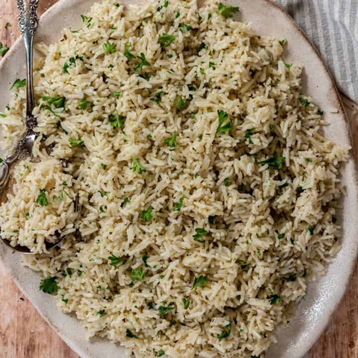 Garlic Basmati Rice Sugar & Snap Peas