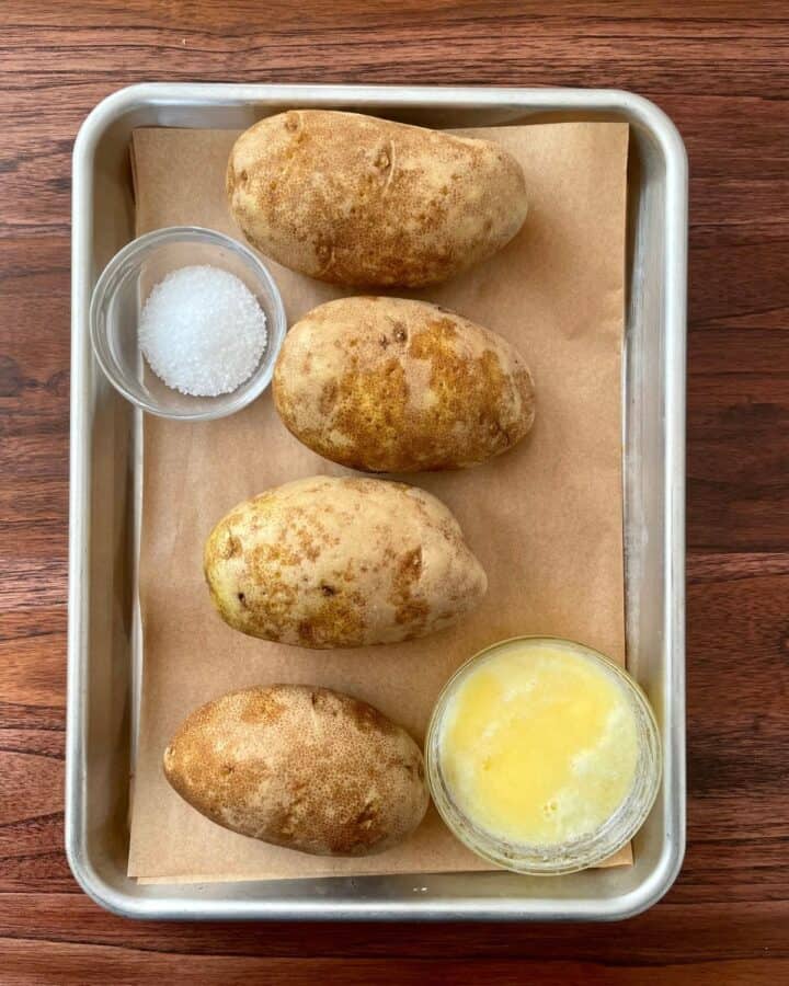 Perfect Baked Potato (without foil) Sugar & Snap Peas