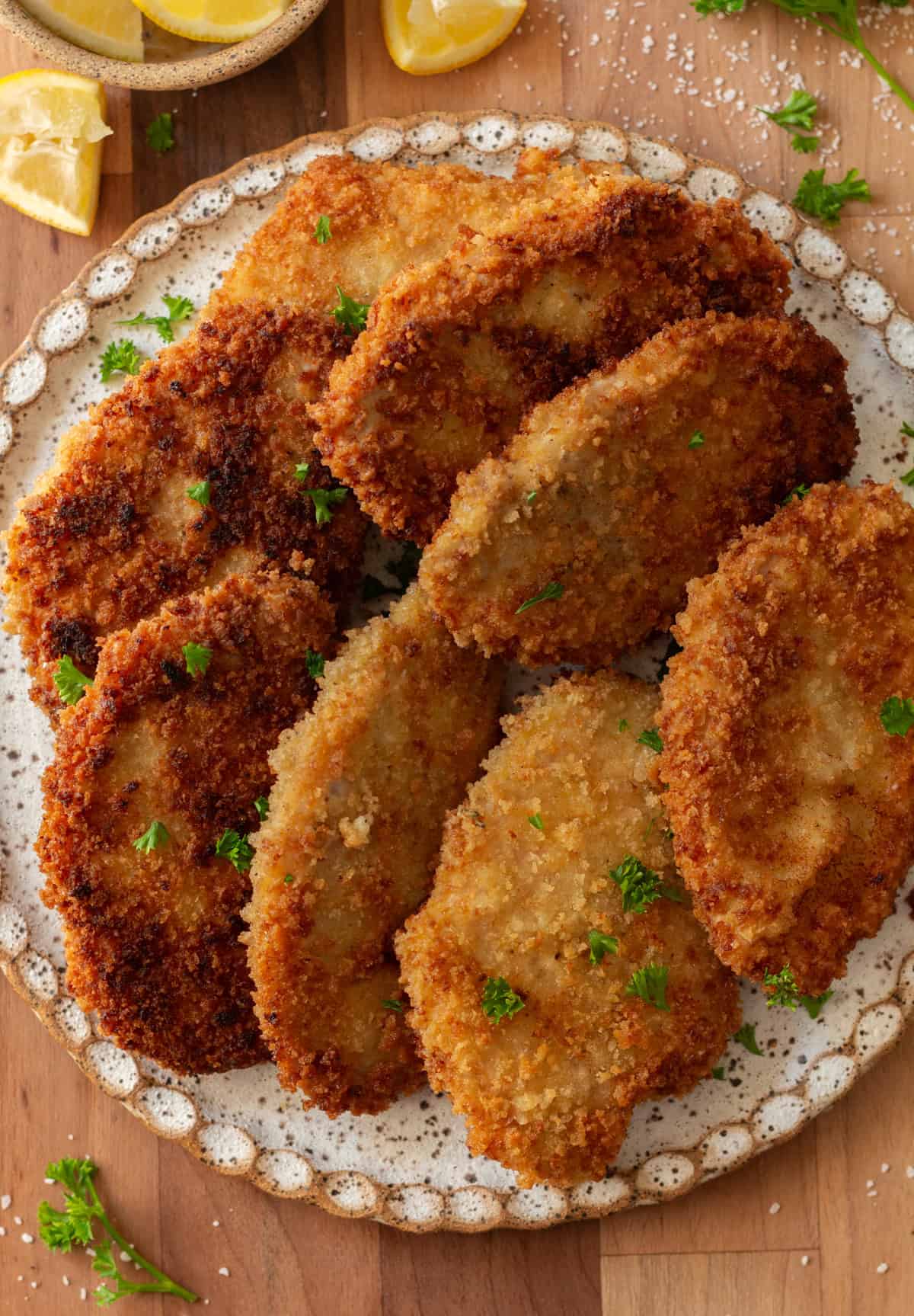 Pan-Fried Pork Cutlets - Sugar & Snap Peas