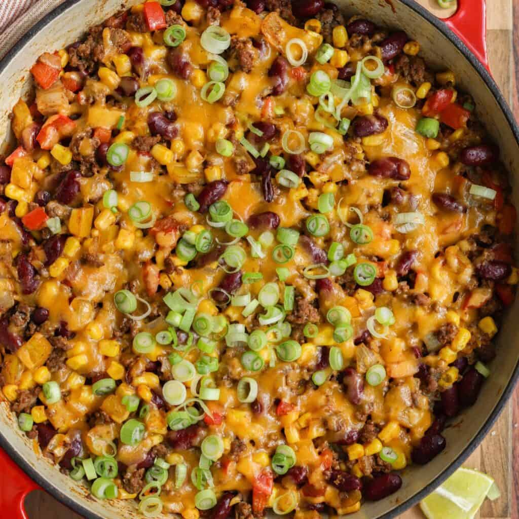 Mexican Skillet with Ground Beef (No Rice, 30-Minute Meal) - Sugar ...